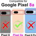 Designed for Google Pixel 8A Case Wallet,Women Flip Folio Cover with Embossed PU Leather Stand Credit Card Holders Slots Wrist Strap Phone Case for Google Pixel 8A (Gray Cube) (2)