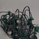 Brightown C7 Clear LED Christmas String Lights Outdoor, 25FT Connectable with 26 0.6W Bulbs (1 Spare), Vintage Hanging Lights for Xmas Holiday Party, Patio, Roofline House Decor (Warm White)