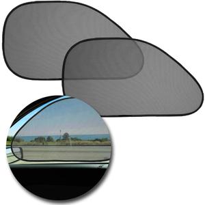 VaygWay Baby Window Sun Shade- Car Accessories Side Sun Visor- Kids Pets Seat 2 Pk- Sun Glare UV Rays Protection