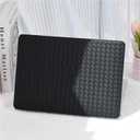 Woven Case for MacBook Air 13.6 inch M5 M4 2026-2022 A3449 A3240 M3 A3113 M2 A2681, Woven Fabric Textured Leather Plastic Hard Shell&Keyboard Cover for Mac Air13 M4 Weave Laptop,Boho Black