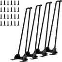Set of 4 Folding Hairpin Table Legs Heavy Duty Metal Legs 20 Inch, 20 Inch/500mm
