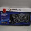 COMFORT ZONE 9" Smart Reversible Twin Window Fan with WiFi & Remote