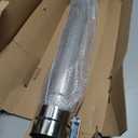 4 Inch Exhaust Pipe, 4'' Stainless Steel Straight Exhaust Pipe, 30" Length 4'' Muffler Replacement Pipe with Two Lap Joint Band Clamps