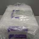 IRIS USA 9 Qt. Plastic Craft Storage Container Bins with Lids, 1 Pack, Small Art & Office Supply Organizer Tote, Sensory Bins & Boxes for Home & University, Latchable, Stackable, Portable, Clear