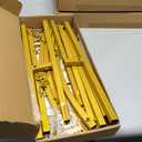 Wokceer Wedding Arch Backdrop Stand 8FT, 7.2FT, 6.6FT Set of 3 Gold Metal Arch Backdrop Stand for Wedding Ceremony Baby Shower Birthday Party Garden Floral Balloon Arch Decoration