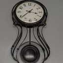 FirsTime & Co. Harwick Pendulum Wall Clock, American Crafted, Black, 9.1 x 2.36 x 20