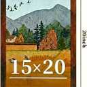 15x20 Picture Frame for Wall Display, 15x20 Brown Picture Frame with Shatter Resistant Plexiglass, Stable and Sturdy 15 x 20 Poster Frame for Wall Display, Handpicked Gift Collection, 1 Pack