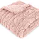 Baby Blanket for Girls Toddlers 3D Fleece Fluffy Fuzzy Blanket for Baby, Soft Warm Cozy Fleece Blanket, Infant or Newborn Receiving Blanket 330GSM (30 x 40 Inch, Blossom Pink)