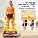 Vibration Plate Exercise Machine, 130 Levels Full Body Workout Vibrating Plate for Lymphatic Drainage Weight Loss, 450 Lbs Capacity Shake Platform with Resistance Bands Bluetooth for Women Men