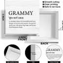 Grammy Gift Mothers Day Decorations Wood Box, Gift for Grandma Mom, Home Bedroom Office Decor Desk Sign Keepsake 5 x 5 Inches