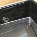 IRIS USA Cat Litter Box XX-Large Open Top with High Sided Walls Tall Scatter Shield Scoop Included Easy Clean Plastic Pan for Big Cats Kittens Multi-Cat Households 30"L x 20"W x 14"H Black
