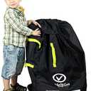 V VOLKGO Car Seat Travel Bag For Airplane with Padded Backpack Shoulder Straps, Gate Check Bag, Car Seat Bags for Air Travel Carseat Travel Cover, Carseat Travel Bag Cover for Airplane Travel