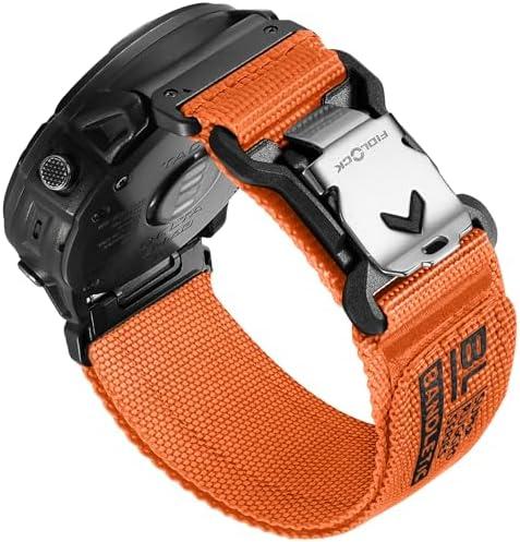 Bandletic Compatible with Garmin Fenix 7X Pro Band - 26mm Quick Fit Sport Strap with Magnetic Fidlock V-Buckle for Fenix 8 51mm/7X/6X/6X Pro/5X/5X Plus/3 HR/Tactix/Enduro/Instinct 2X/Quatix 3 6X 7X