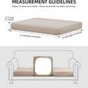 Outdoor Cushion Covers Set,8PCS Patio Furniture Couch Seat Slipcovers, Replacement for Sofa Sectional Chair(CoverOnly)