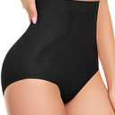 Everyday Shapewear Tummy Control Underwear - High Waisted Body Shaper Panties Seamless Shapewear Compression Briefs for Women.XL