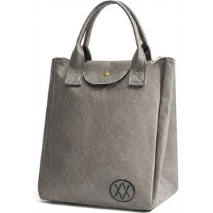 Axcone Insulated Lunch Box for Women men, Reusable Lightweight Leakproof Lunch Tote Bag, Water-Resistant Tyvek Material Adult Cooler Bag for Work, Picnic, Travel, Grey