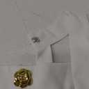 Women's Elegant Halter Sleeveless Tweed Mini Dress Rose Open Back Party Club Cocktail Evening Dresses (Medium, White)