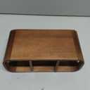 Silverware Holder, Acacia Wood Utensil Holder for Party, Silverware Organizer Countertop, Picnic Caddy for Party, Countertop, Camping