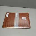 KEROM Compatible for Crocodile MacBook Pro 13 Inch Case 2025-2016 M2 M1 A2338 A2289 A2251 A2159 A1989 A1706 A1708, Textured Aligator Skin Snakeskin PU Leather Hardshell & Keyboard Cover, Brown