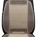 Autopeck Cooling Car Seat Covers Protector Cushion Standard Size Full Air Flow Ventilated Cover Pad Mat Breathable for Car Seat Driver Auto Chair Pads (Bamboo hue)