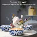 Hausware Citronella Candles Outdoor & Indoor - Large 13.5 oz Scented Candles Set 3 Pack Natural Soy Wax citronella Candles for Garden Patio Yard Home Balcony Camping Backyard