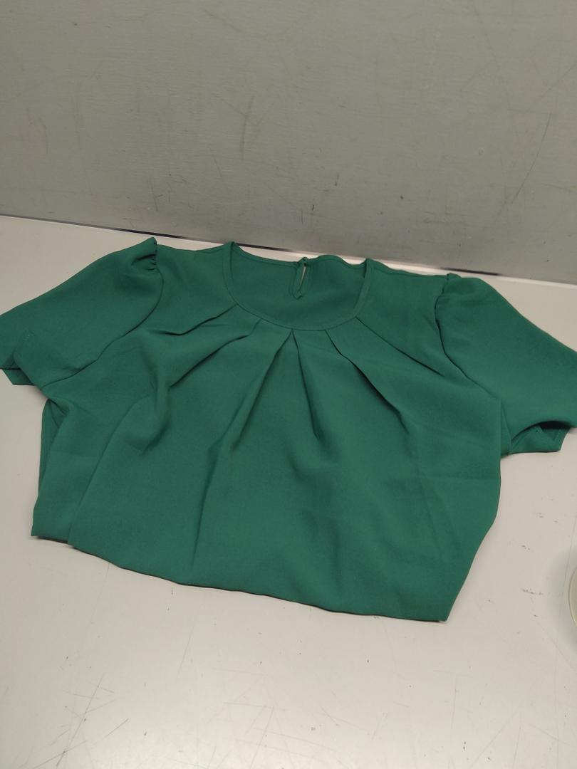 Summer Tops for Women 2026 Short Sleeve Crew Neck Pleated T Shirts Dressy Casual Blouses Spring Fashion Clothes Small