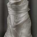 Sleeveless Wedding Dresses for Bride Off Shoulder A-Line Satin Bridal Wedding Gown Bridal Sexy Dress White, Xsmall