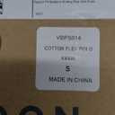 VEBOON Mens V Neck Polo Shirts Short Sleeve Lightweight Business Collared Shirts Performance Golf Polo Shirts for Men S