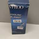 VFROO Cooling Blanket for Hot Sleepers Queen Size 90''90'', Summer Blanket Thin Lightweight Breathable, Absorbs Sweat Heat to Keep Adults Cool, Cold Blanket for Sleeping on Bed Couch, Grey