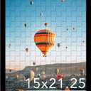 JCJMY 15x21.25 Puzzles Frame Black, Wall Hanging 15 x 21.25 Picture Frame for 15 by 21.25 Poster Photo Canvas Picture Puzzles with Shatter Resistant Plexiglass, Black