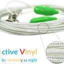 Petest 25ft Reflective Tie-Out Cable for Small Dogs Up to 35 Pounds