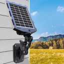Trail Camera Solar Panel, WingHome Solar Battery Charger Kit 12V/1A 6V/1.5A with Build-in 2000mAH Rechargeable Lithium Battery IP66 Waterproof Hunting Accessory