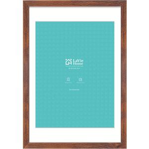LaVie Home 20 x 30 Picture Frame Brown Poster Frame,Display Pictures 18x24 with Mat or 20x30 Without Mat, Stable and Sturdy Frame and Polished Plexiglass, Suitable for wall decoration1 Pack