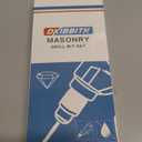 10 Piece Masonry Drill Bits for Tile Glass Ceramic Wall Brick Stone Soft-Metal Wood, Concrete Drill Bit Set,Carbide Tungsten Steel Alloy