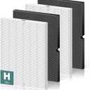 116130 Replacement Filter H for Winix 5500-2 AM80 Plasmawave Air Purifier, True HEPA Filter and Activated Carbon Filter Combo Pack, 2 Set
