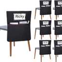 24 Pack Chair Pockets for Classroom 16.8 x 19 inches Chairback Buddy Pocket Chart Seat Back Organizer Student Storage with Lable Slot for Classroom Kindergarten School Home (24)