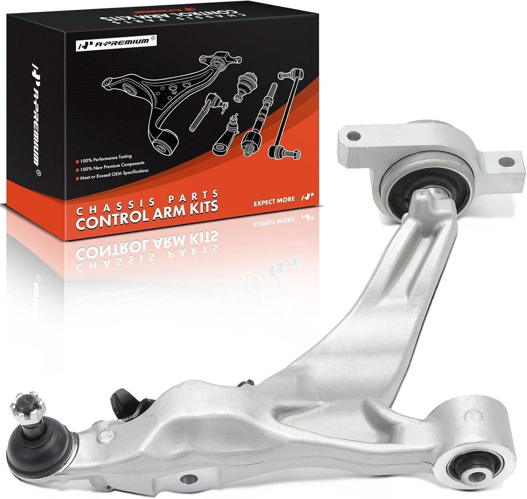 A-Premium Front Left Lower Control Arm, with Ball Joint & Bushing, Compatible with Infiniti M35h 2012-2013, M37 2011-2013, M56 2011-2013, Q70 2014-2019, Q70L 2015-2019, RWD Only