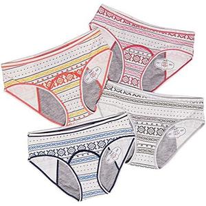 Anna & Eric 4 Pack Teen Girls Protective Panties Leak Proof Underwear Heavy Flow Women Postpartum Briefs Size S