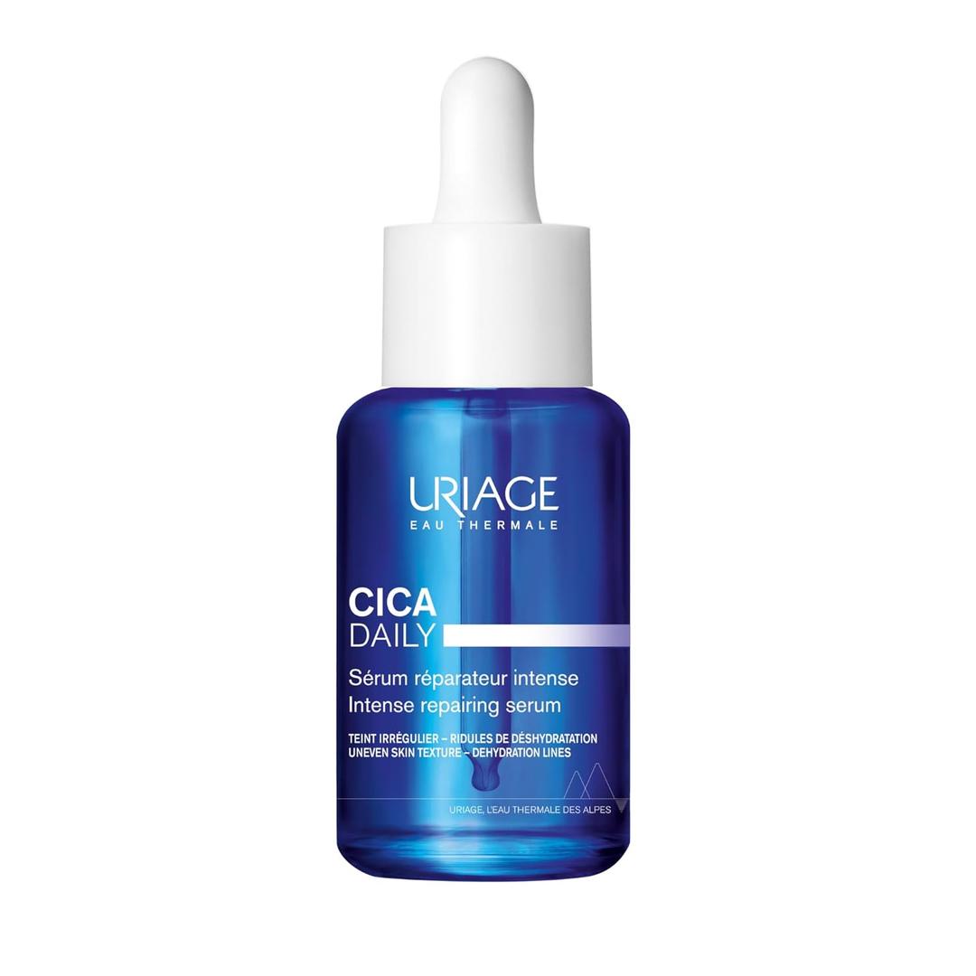 URIAGE Cica-Daily Intense Repairing Serum | Made With Prebiotic, Hyaluronic Acid & Centella Asiatica, Boosts Skin Repair, Paraben & Fragrance-free, Non-Comedogenic, 30 mL / 1.01 oz