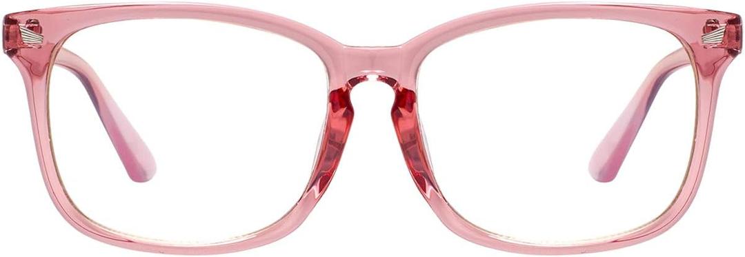 MAXJULI Blue Light Blocking Glasses,Computer Reading/Gaming/TV/Phones Glasses for Women Men(Pink)