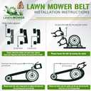 Lawn Mower Drive Belt Made with Aramid Cord Replacement for Murray 037X65MA, 37X65, 37X65MA, 30504x92A, 30505x92A, 30544x192A, 30545x192A, 30546x4A, 30560F, 30560x99A, 1/2" x 30"