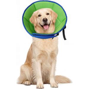 Dog Cone for Large Dogs After Surgery, Soft Dog Cone Collar for Dogs to Stop Licking, Adjustable Comfy E-Collar Alternative Lightweight Post-Surgery Recovery Elizabethan Collar for Pet (Large(Neck Girth:13.39"-17.32"))