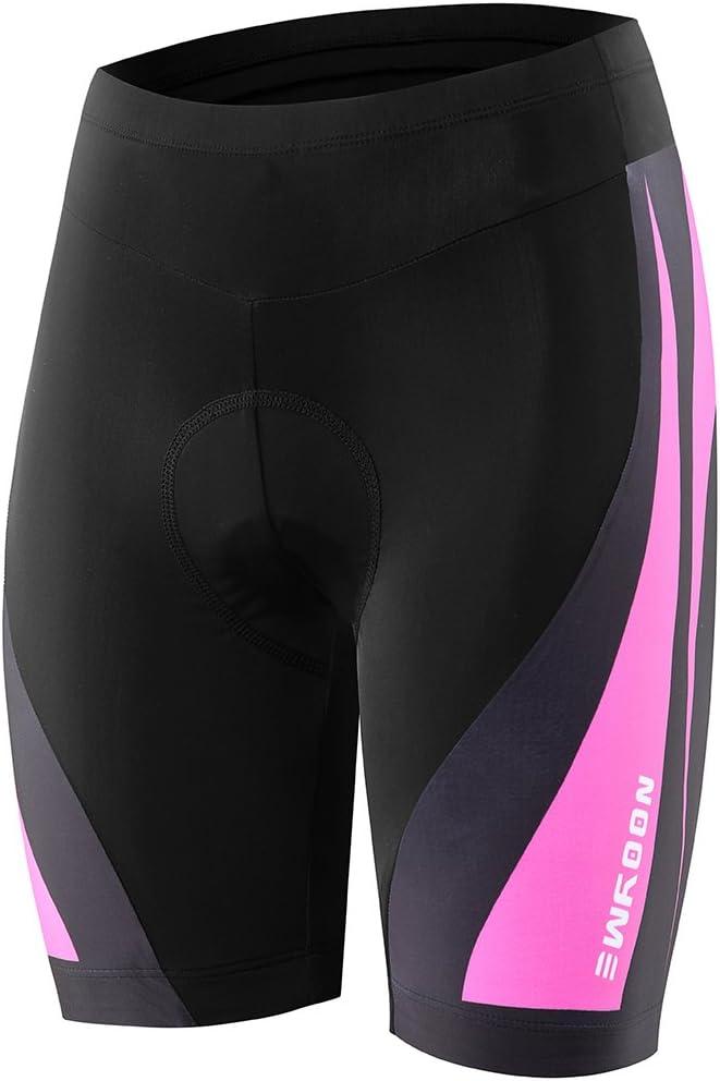 NOOYME Womens Bike Shorts for Cycling with 3D Padded Women Cycling Shorts (X-Large, 01_fuchsia Pink)