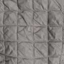OZMIC Grey Quilted Bedspread Throw Twin Size Bedding Set with 2 Pillow Shams - Reversible Embossed Pattern Quilt Bed Cover for Bedroom Decor