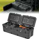 KEMIMOTO UTV Bed Box, Upgraded 110L Lockable Weatherproof Storage Box 29 US Gal Dual Lid, Compatible with 2016-2026 Can-Am Defender & Defender Max, OEM 715003028 Replacement