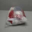 Santa Costume Suit for Men Adults with Fake Belly Pouch,11PCS Claus Set Deluxe Velvet Professional Christmas Suits Red