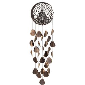VP Home Shimmering Serenity Buddha Outdoor Garden Decor Wind Chime