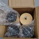 8 Inches Furniture Legs Round Solid Wood Sofa Legs Replacement Legs for Cabinet Vanity Couch Chair Dresser Pack of 4