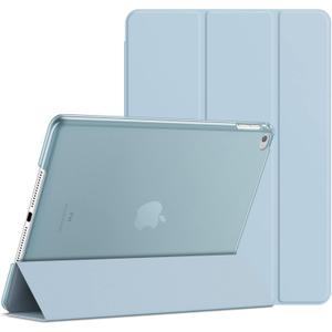 JETech Case for iPad Air 2 (2nd Generation), Smart Cover Auto Wake/Sleep (Light Blue)
