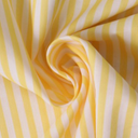 2-Piece Thin Fabric Curtains, Yellow and White Striped Window Panels, 37 x 53 Inch, Lightweight Decorative Curtains for Kitchen, Bedroom and Living Room